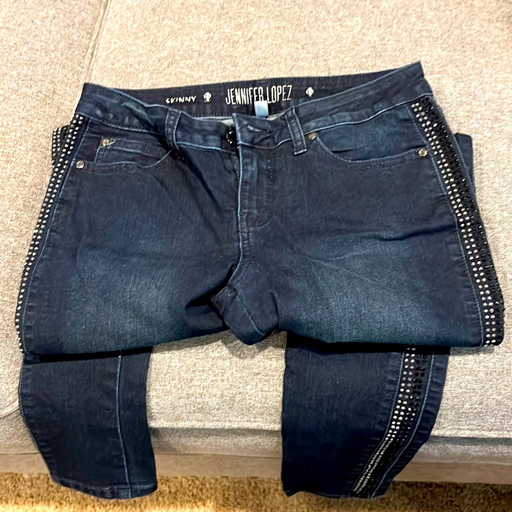Jennifer Lopez studded jeans